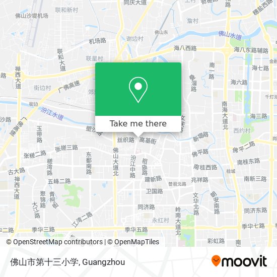 佛山市第十三小学 map