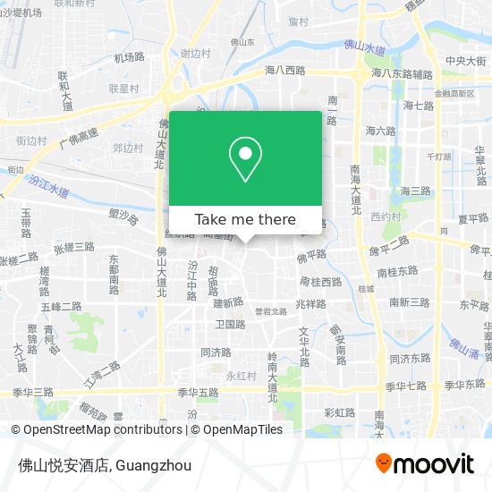 佛山悦安酒店 map