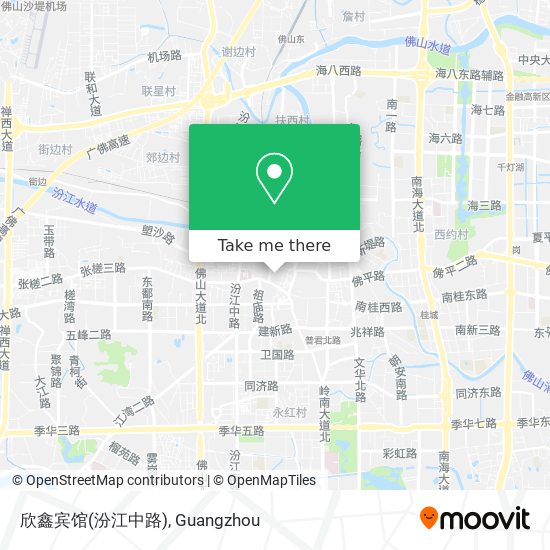 欣鑫宾馆(汾江中路) map