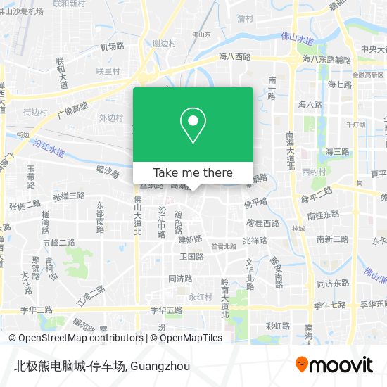 北极熊电脑城-停车场 map