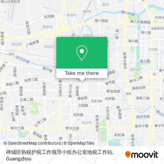 禅城区协税护税工作领导小组办公室地税工作站 map