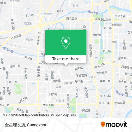 金星理发店 map