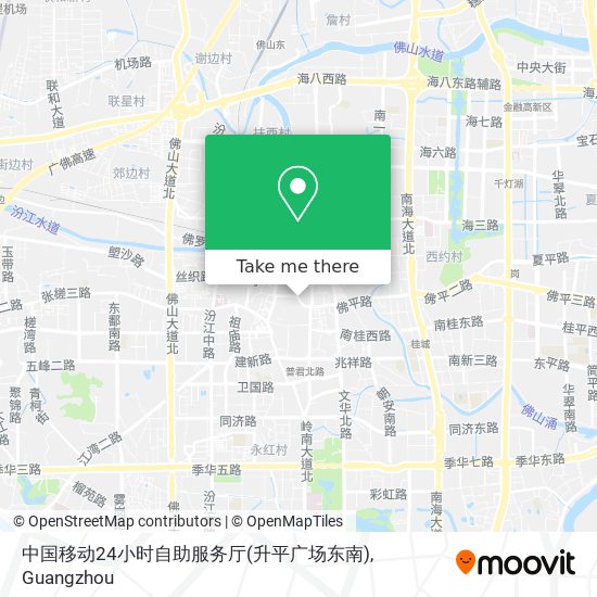 中国移动24小时自助服务厅(升平广场东南) map