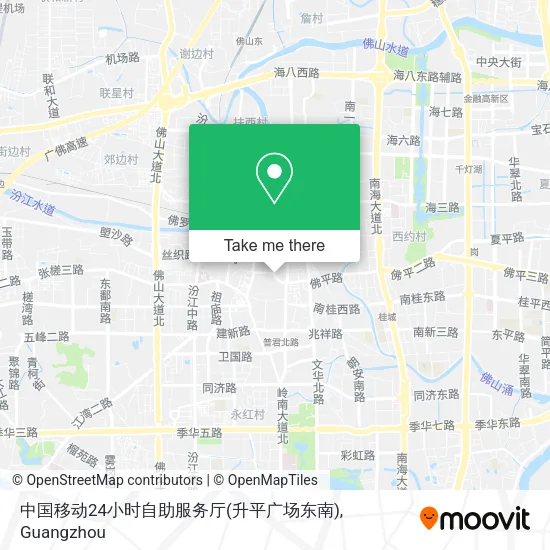 中国移动24小时自助服务厅(升平广场东南) map