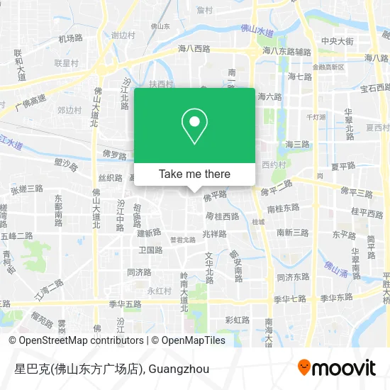 星巴克(佛山东方广场店) map