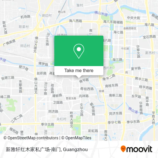新雅轩红木家私广场-南门 map