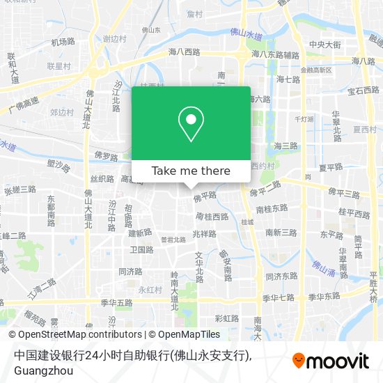 中国建设银行24小时自助银行(佛山永安支行) map