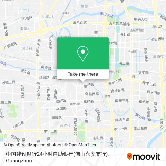 中国建设银行24小时自助银行(佛山永安支行) map