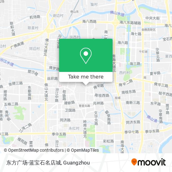东方广场-蓝宝石名店城 map