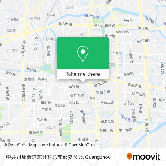 中共祖庙街道东升村总支部委员会 map