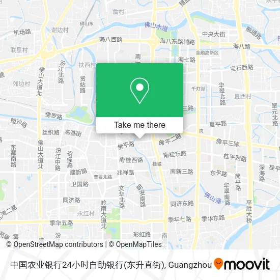 中国农业银行24小时自助银行(东升直街) map