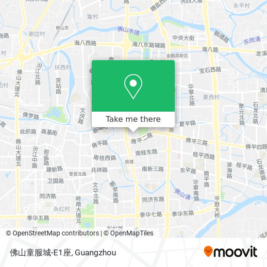 佛山童服城-E1座 map