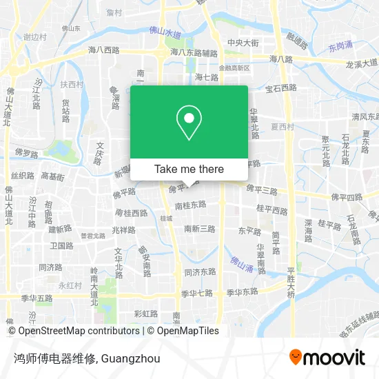 鸿师傅电器维修 map