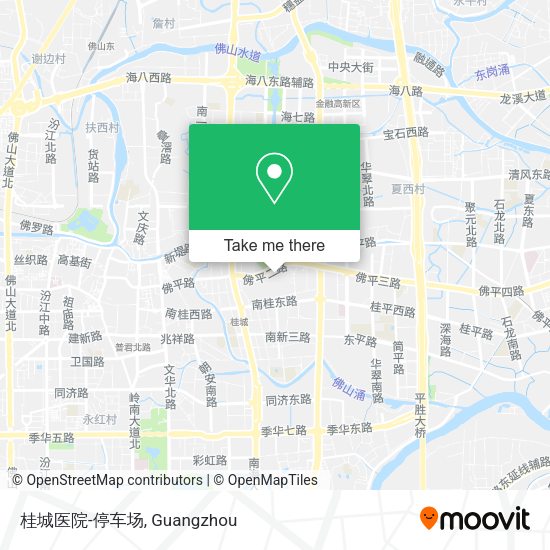 桂城医院-停车场 map