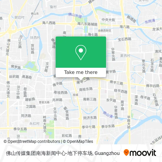 佛山传媒集团南海新闻中心-地下停车场 map