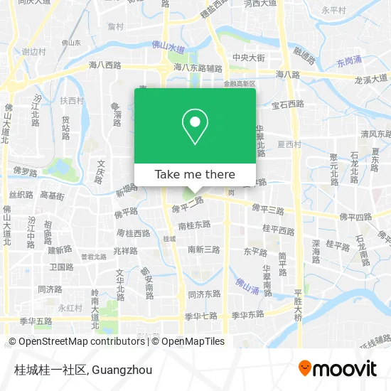 桂城桂一社区 map