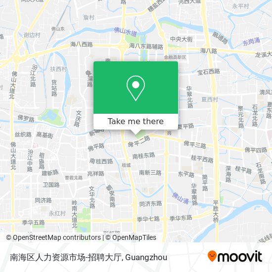 南海区人力资源市场-招聘大厅 map