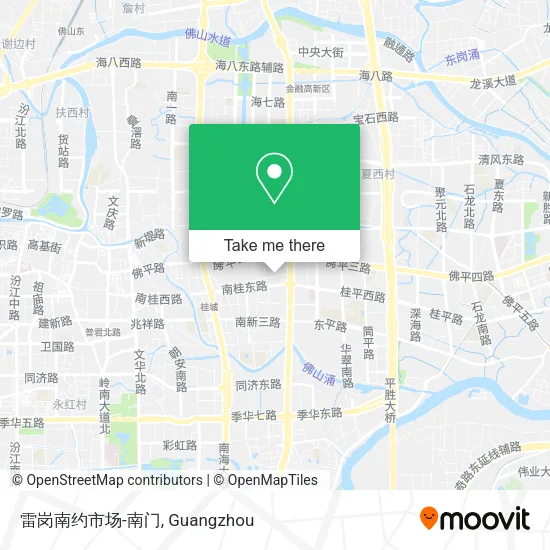 雷岗南约市场-南门 map