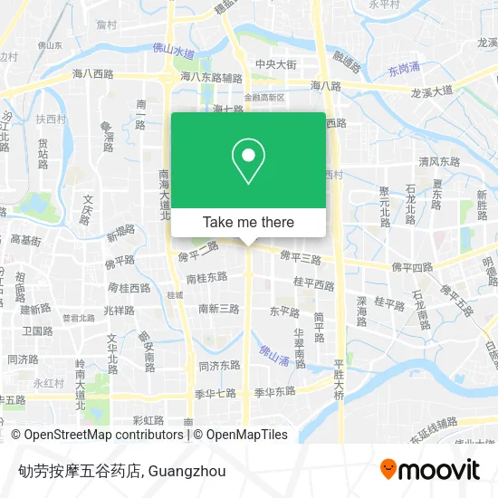 劬劳按摩五谷药店 map