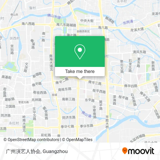 广州演艺人协会 map