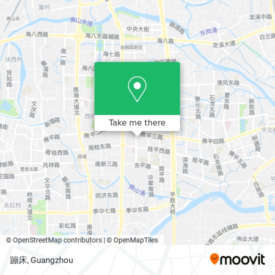 蹦床 map