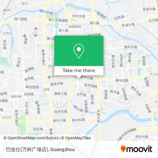 巴缇仕(万科广场店) map