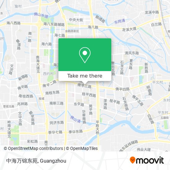 中海万锦东苑 map