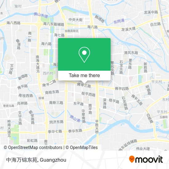 中海万锦东苑 map