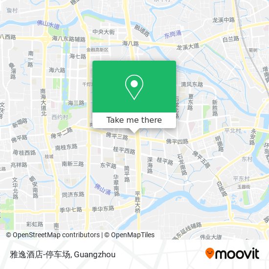 雅逸酒店-停车场 map