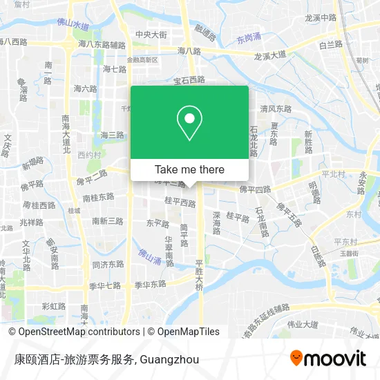 康颐酒店-旅游票务服务 map