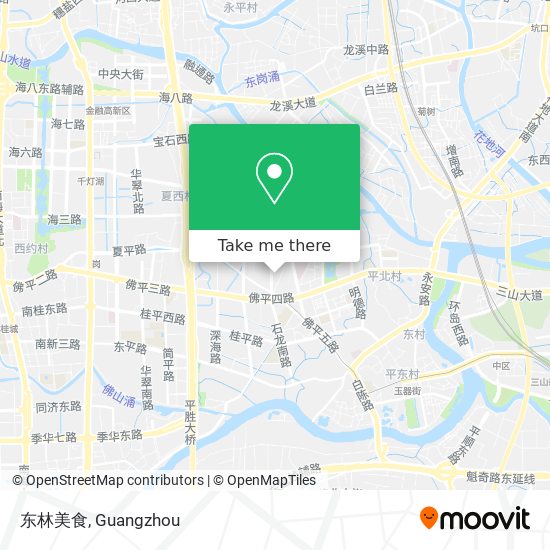 东林美食 map