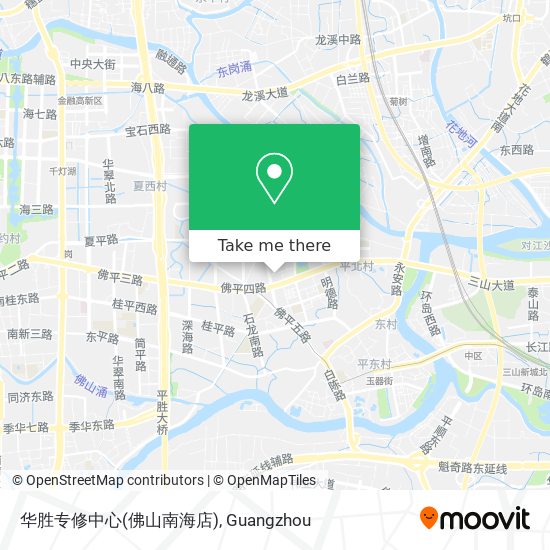 华胜专修中心(佛山南海店) map