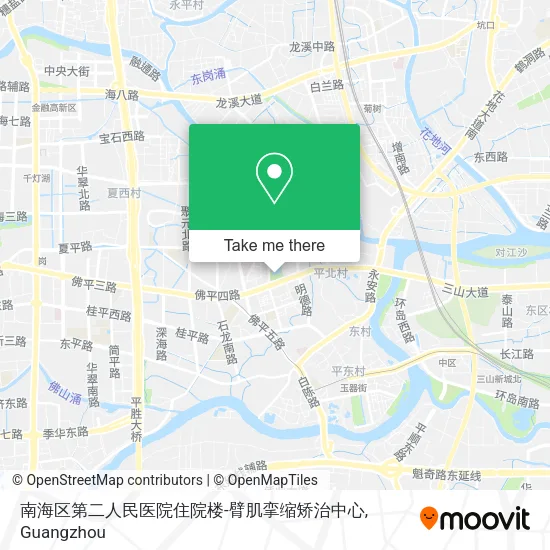 南海区第二人民医院住院楼-臂肌挛缩矫治中心 map