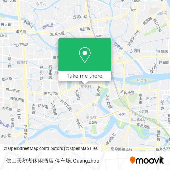 佛山天鹅湖休闲酒店-停车场 map