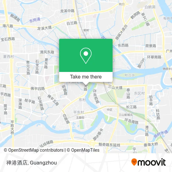 禅港酒店 map