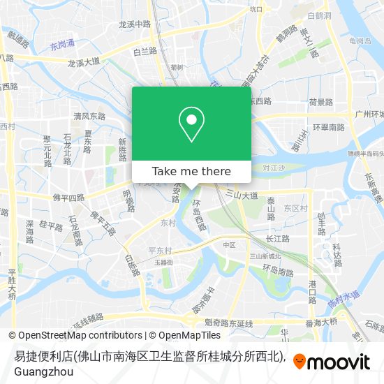 易捷便利店(佛山市南海区卫生监督所桂城分所西北) map