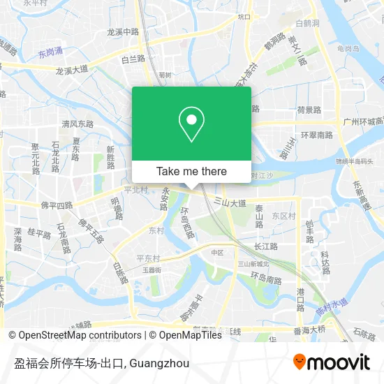 盈福会所停车场-出口 map