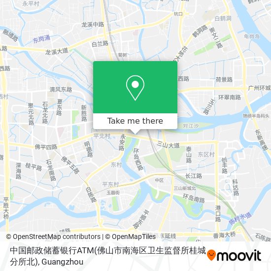 中国邮政储蓄银行ATM(佛山市南海区卫生监督所桂城分所北) map