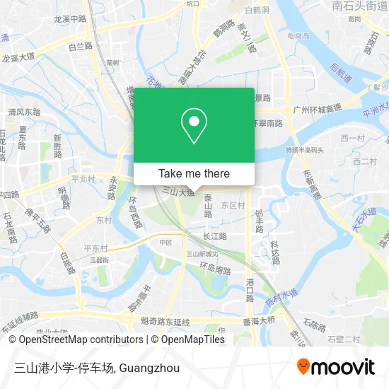 三山港小学-停车场 map