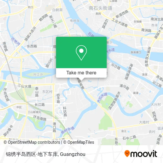 锦绣半岛西区-地下车库 map