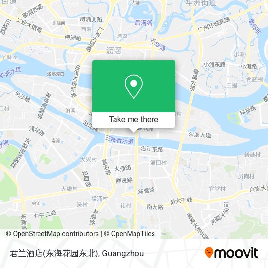 君兰酒店(东海花园东北) map