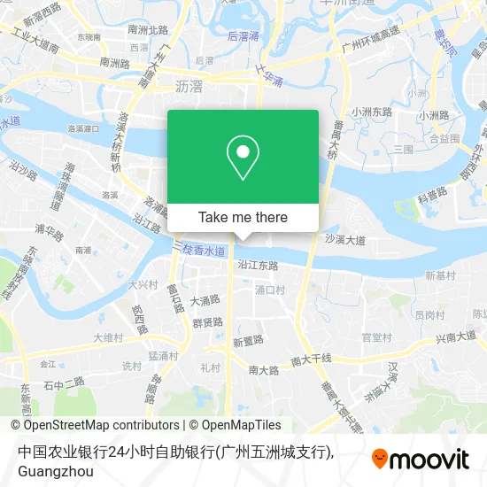 中国农业银行24小时自助银行(广州五洲城支行) map