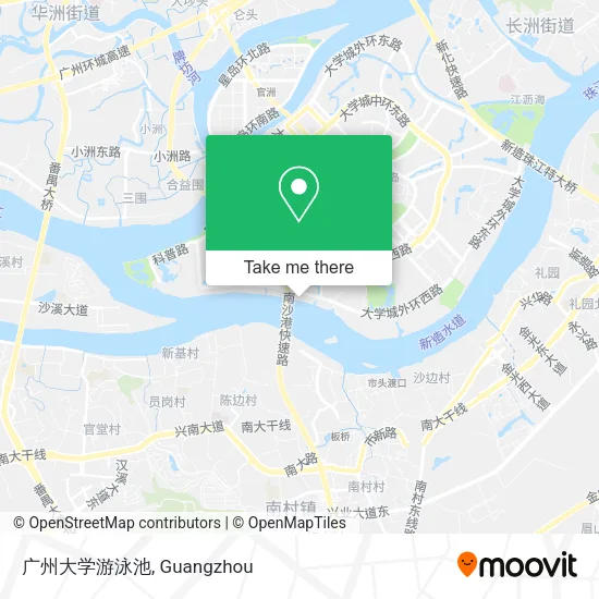广州大学游泳池 map