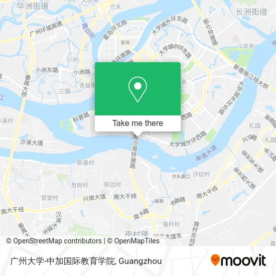 广州大学-中加国际教育学院 map