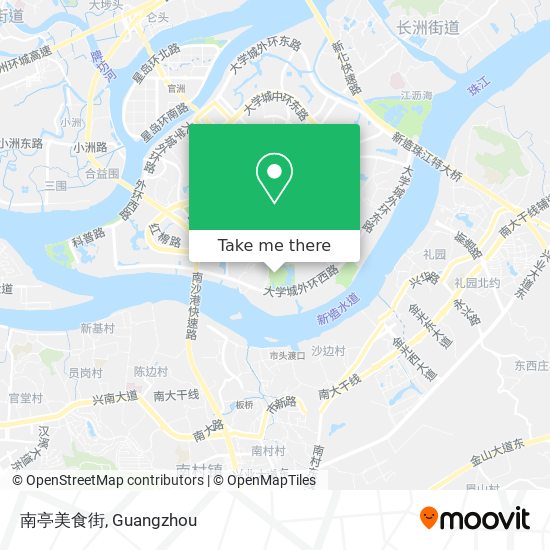 南亭美食街 map