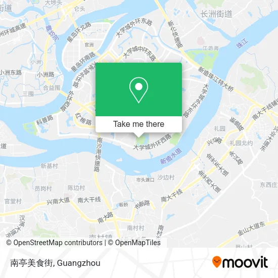 南亭美食街 map