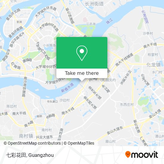七彩花田 map
