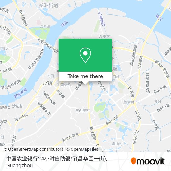中国农业银行24小时自助银行(昌华园一街) map