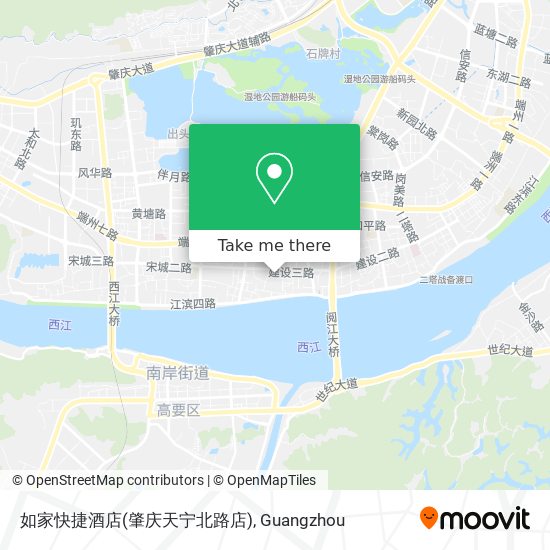 如家快捷酒店(肇庆天宁北路店) map