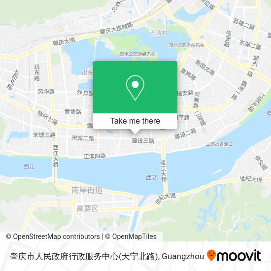 肇庆市人民政府行政服务中心(天宁北路) map